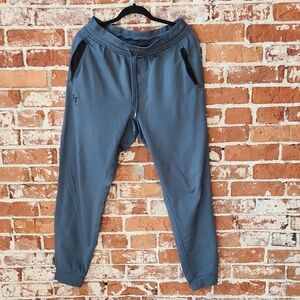 Under Armour Men's Blue Joggers with Black Accents